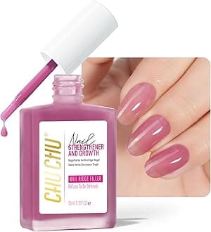 Nail Repair for Women: 8 in 1 Dusty Rose Nail Hardener Strengthener Extra Strong and Growth - Protein Nail Polish Hardener Ridge Filler Concealer for Weak and Damaged Nails 15ml