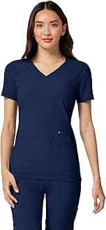 Cherokee Women's Medical Scrub Top Iflex V-Neck Knit Panel Top - CK605