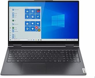 2022 LENOVO Yoga 7i 2-in-1 Laptop 15.6 inch FHD Touchscreen Intel EVO Platform 11th Core i7-1165G7 Iris Xe Graphics 12GB DDR4 512GB NVMe SSD WI-FI 6 Windows 11 Home Fingerprint Backlit Keyboard, Gray
