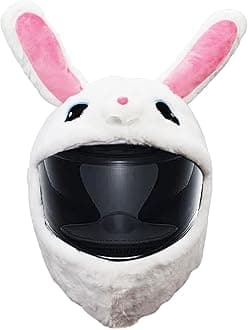 Motorcycle Helmet Cover, Funny Helmet Decoration, Fun Rides and Gifts (Plush Animal)