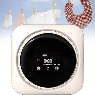 170w/3.5l Mini Automatic Washing Machine, Intelligent Roller Washing and Drying, Wall-Mounted/Desktop Integrated Washing Machine, Front Loading Compact Clothes Dryer,Desktop