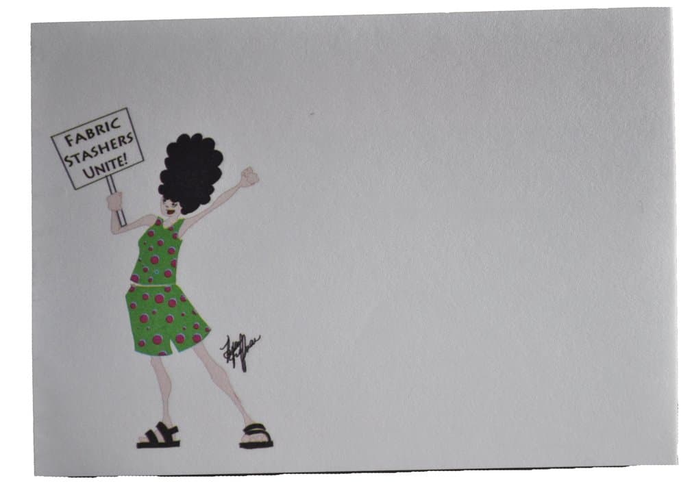 Fabric Stashers Unite Sewing Themed Note Pad