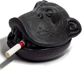 Ceramic Ashtrays for Cigarettes,Monkey Windproof Large Ashtray With Lids for Decorative, Cute Indoor and outdoor Ash Tray for Home Office Decoration