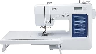 CS7000X Computerized Sewing and Quilting Machine, 70 Built-in Stitches, LCD Display, Wide Table, 10 Included Feet, White