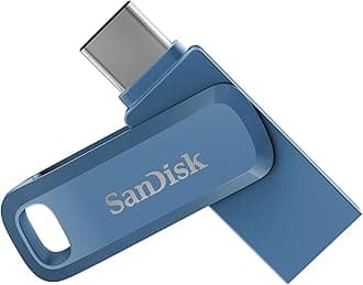 SanDisk 128GB Ultra Dual Drive Go USB Type-C Flash Drive - SDDDC3-128G-G46NB, Blue