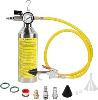 AC Flush Kit Pressure Regulating&Relief Valve AC Cleaner Real-time Monitoring Pressure Gauge AC Cleaning Kit with Spray Head & Hook & 3.5FT Hose&Fitting for Air Conditioner Pipe, Condenser, Evaporator