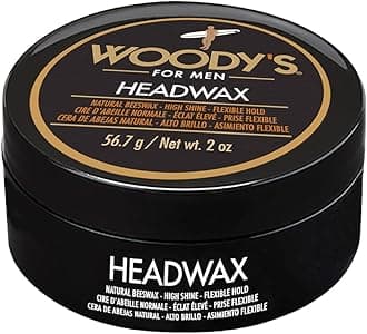 Headwax Pomade for Men - High Hold Hair Clay, Natural Beeswax Styling Wax, Matte Finish, Flexible Hold, Texturizing Pomade for All Hair Types, 2 oz