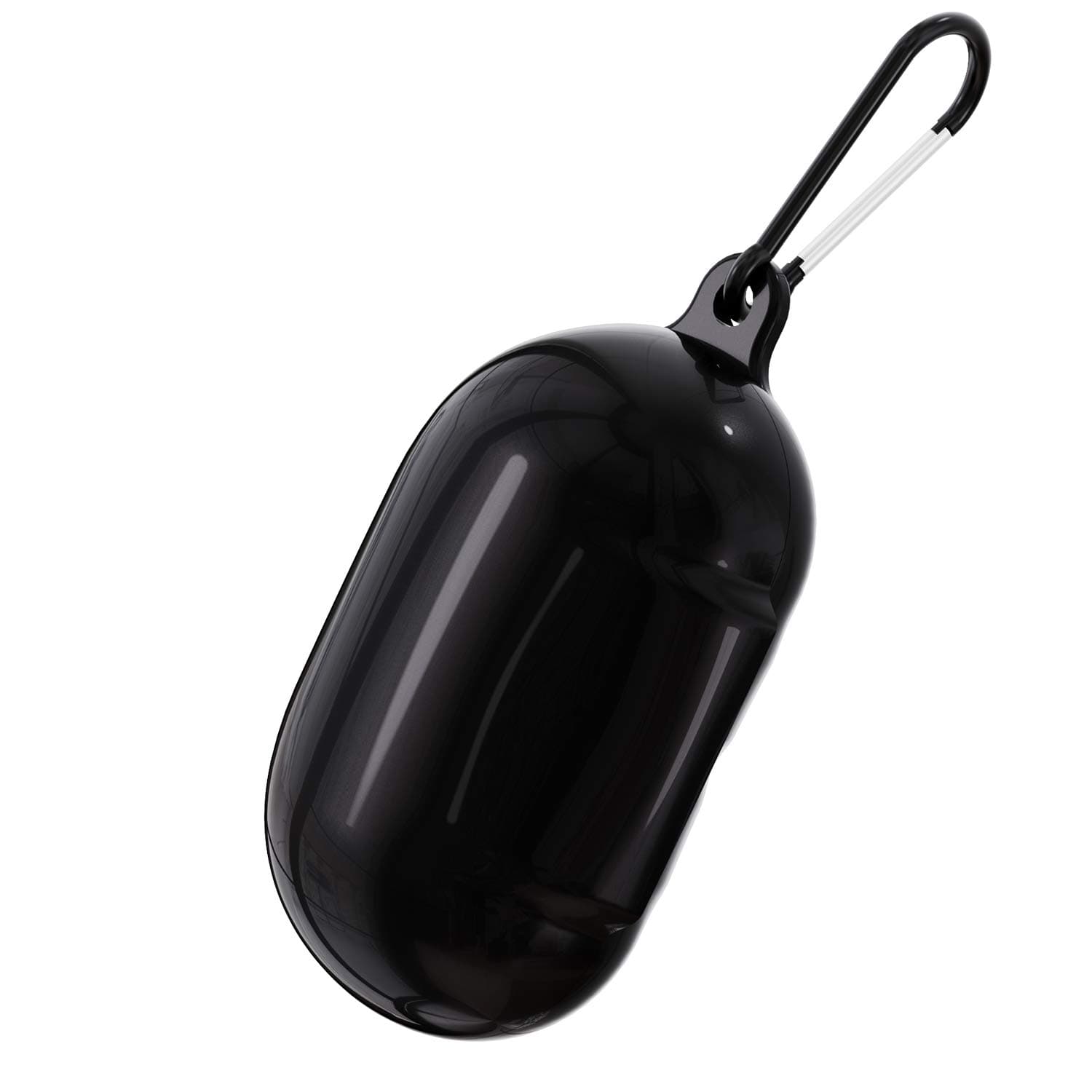 ROITON for Galaxy Buds Case, Shockproof Drop Scratch Resistant Protective PC Cover Case with Carabiner Extending The Wireless Charging Life of Samsung Galaxy Buds (Black)