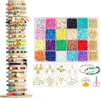 LAKHESHWAR Bracelet Making Kit for Girls, Jewellery Making Kit for Kids DIY Bracelet Making Set, Toys for Girls Age 6-12 Years Old