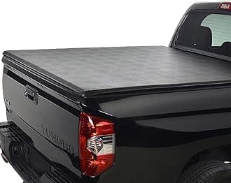 5.8Ft (69.3") Waterproof Clamp On Top Mount Style Bed Cover + Seal Strip for Silverado/Sierra 14-18,Soft Roll Up Truck Bed Tonneau Cover W/Lock for 2014-2018 Silverado/Sierra 1500 Short Bed