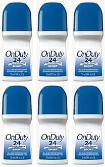 Avon On Duty 24 Hour Sport Roll On Antiperspirant Deodorant 2.6 fl.oz. Lot 6 pcs.