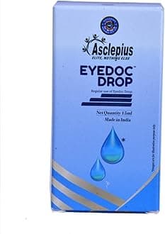 Eyedoc Drop Natural Eye Care with Rose Petals, Honey & Herbal Blends for Dryness, Itching, Reduces Redness, and Enhances Eye Health with Punarnava, Bhringraj, Neem- 15ml