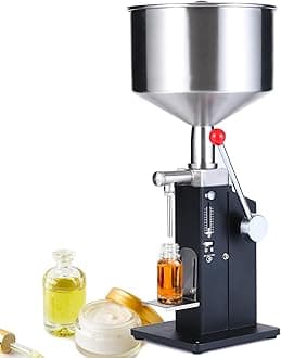Laurentandy Manual Paste Liquid Filling Machine 5-50ml Bottle Filler Adjustable Bottle Filling Machine Filler A03