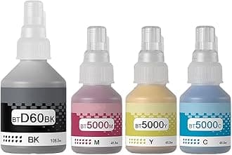 RC PRINT Ink Compatible for Brother Printer DCP T220, T310, T300, T510, T500, T910, T710, T400W, T450W, T300W, T800W, T700, T810 Pack of 4 Black 108ml, CMY 48Ml