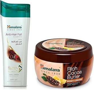 Himalaya Rich Cocoa Butter Body Cream, 200ml And Himalaya Herbals Anti Hair Fall Shampoo, 400ml