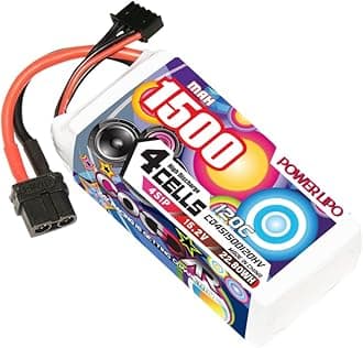 1500mAh 4S 15.2V 120C HV LiPo Battery with XT60 Connector for RC Racing Drone FPV Quads Quadcoper, CD4S1500120HV