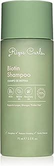Rizos Curls Biotin Shampoo, Gently Cleanse & Nourish, Rosemary Oil & Oat Protein for Longer and Stronger Hair, Hair is Fuller, Softer & Shinier, 2.5 oz