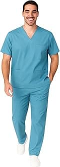 M&M SCRUBS Men Scrub Set Medical Scrub Top and Pants