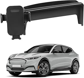 15.5-Inch Phone Holder Mount Compatible with Ford Mustang Mach-E 2021-2025 Accessories Custom Fit Screen & Mobile Phone Stand 360°Adjustable Fixed Phone Car Decoration Mods Car Mount Tablet