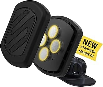 Scosche MXDM Extra Strong MagicMount Magnetic Phone Holder for Car Dashboard, Cell Phone Mount with Extra Strength Magnet and Thicker Metal Plate for Max Hold, Compatible with iPhone and All Devices
