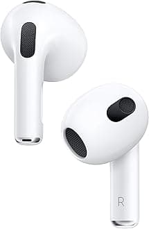 AirPods (3rd Generation) Wireless Earbuds with MagSafe Charging Case. Spatial Audio, Sweat and Water Resistant, Up to 30 Hours of Battery Life. Bluetooth Headphones for iPhone