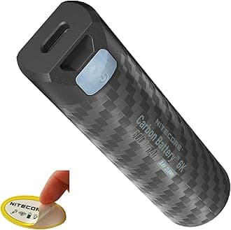 Nitecore Carbon Battery 6K USB-C Rechargeable Lightweight 6000mAh Waterproof Power Bank