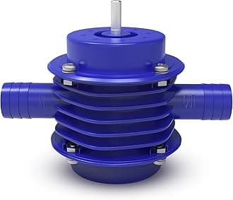 ORIENTOOLS Drill Power Water Pump Blue Drill Pump 2400L/H Drill Water Pump2000-3000 RPM,Oil Fluid Water Use, Blue