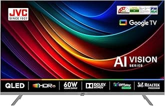 JVC 109 cm (43 inches) AI Vision Series QLED Google TV LT-43NQ7165C (Titanium Grey)