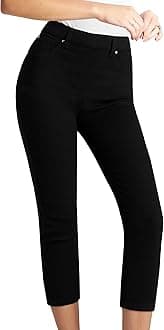 CityComfortWomens Cropped Jegging Jeans, 3/4 Length High Waist Denim Leggings