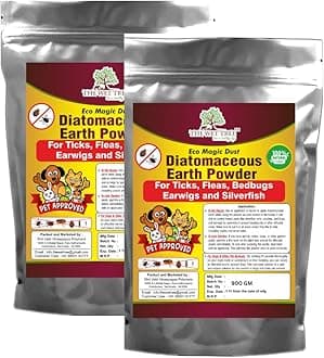 Diatomaceous Earth Powder | 100% Organic Pest Control for Home Garden | Bed Bugs, Cockroach Killer & Ant Repellent for Home | Flea Control for Dogs & Other Pet Animals (1.8)