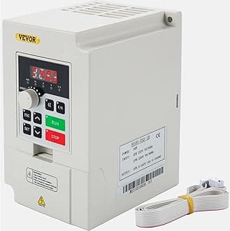 VEVOR VFD 3KW 220V 4HP, 1 or 3 Phase Input, 3 Phase Output Variable Frequency Drive, AC 14A 0~1000HZ CNC Motor Inverter Converter for Motor Speed (RS485)