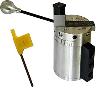 Assorts Heavy-Duty Radius Ball Turning Attachment for 7x14 & 7/16 Mini Lathes Fits Similar & Larger Lathe Machines Maximum 60mm Radius Capacity DCMT11T304 Carbide Insert Bearing Base with 0–90° Side