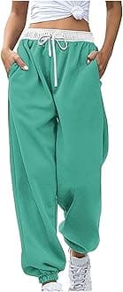 Womens Casual Athletic Cotton Long Sweatpants,Teen Girl Solid Color Cute Hiking Long Pants,Fall Trendy Clothes