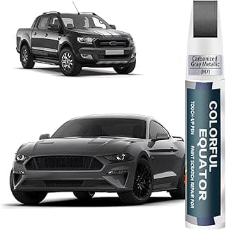 M7 Carbonized Gray Metallic Touch Up Paint for Ford, Car Paint Pen Scratch Repair Two-In-One Touch Up Paint, Premium Car Scratch Remover for Deep Scratches
