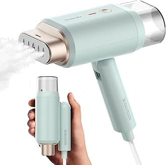Clothes Steamer, Portable Handheld Steamer for Clothes, 20s Fast Heat Up, 1200W 180ml Detachable Water Tank, Horizontal & Vertical Steaming for Home & Travel