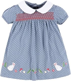 LMYOVE Toddler Girls Summer Casual Dress, Little Girls Cartoon Print Short Sleeve Dress 2-8Y