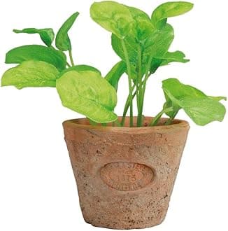 Esschert Design Artificial Herb Plant, Basil, Small