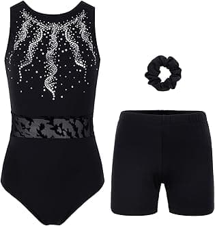 Gymnastics Leotards for Girls, Adult, Child With Shorts Activewear