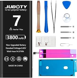 [3800mAh] Battery for iPhone 7, Li-ion New Upgraded High Capacity Battery Replacement for iPhone 7 Model A1660 A1778 A1779 with Professional Repair Tool Kit (NOT fit 7Plus)