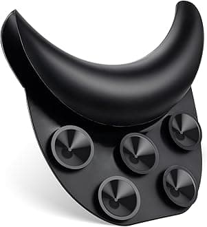 Noverlife Soft Silicone Shampoo Bowl Neck Rest, Non-Slip Shampoo Bowl Neck Pillow, Salon Sink Neck Cushion with Suction Cups, Salon Silicone Hair Washing Neck Pillow for Salon Hair Spa Washing Basin