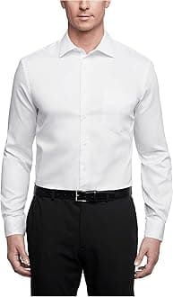 Van Heusen Men's Dress Shirt Regular Fit Stain Shield Stretch