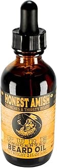 Honest Amish - Pure Beard Organic Virgin Argan, Golden Jojoba + 6 More Premium Hydrating Oils; Softens Beard and Conditions Skin;The Most Trusted Brand for Beards in USA