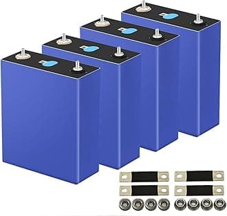 EVE MB31 3.2V 314Ah 4pcs LiFePO4 Cells Battery Grade A Lithium Iron Phosphate Deep Cycle, Power Supply for RV, Boat, Golf Cart, Motor, UPS, Fish Finder, Lawn Mower, Off Grid, Solar Systems
