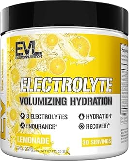 Ultimate Electrolytes Powder Hydration Drink - Quick Replenishing Hydration Powder Drink Mix with 8 Key Electrolytes and Antioxidants - Vegan Gluten Free Keto Friendly Blend (Lemonade)