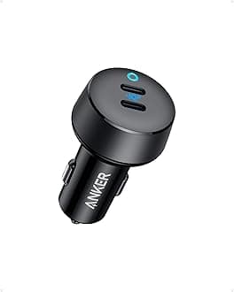 USB C Car Charger, 40W 2-Port PowerIQ 3.0 Type C Adapter, iPhone 16 Car Charger, PowerDrive III Duo with Power Delivery for iPhone 16/15/14/, Samsung, Huawei, Xiaomi, Redmi, Vivo, Oppo and More