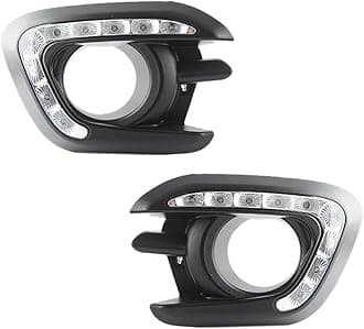 Daytime Running Lights LED Fog LampShade Cover DRL for Mitsubishi Pajero Sport 2013 2014 2015