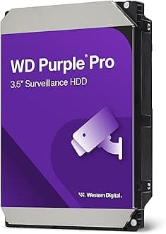 Western Digital 22TB WD Purple Pro Surveillance Internal Hard Drive HDD - SATA 6 Gb/s 512 MB Cache 3.5" - WD221PURP