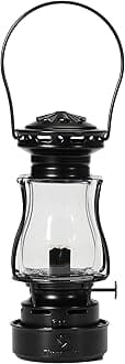 Thous Winds Vintage Oil Lantern, Waterproof Fuel Lantern with Carry Handle, for Outdoor Camping Hiking Patio Picnic, Black