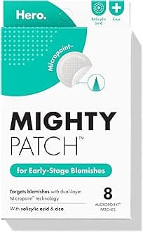 Micropoint™ for Blemishes from Hero Cosmetics - Hydrocolloid Acne Spot Treatment for Early Stage Zits and Hidden Pimples, 395 Proprietary Micropoints (8 es)