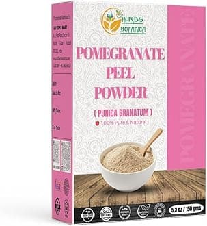 – Herbs Botanica Pomegranate Peel Powder 5.3 oz / 150 gms, Natural Punica Granatum | Promote Youthful Skin | Gluten Free & Non GMO | Skin Care